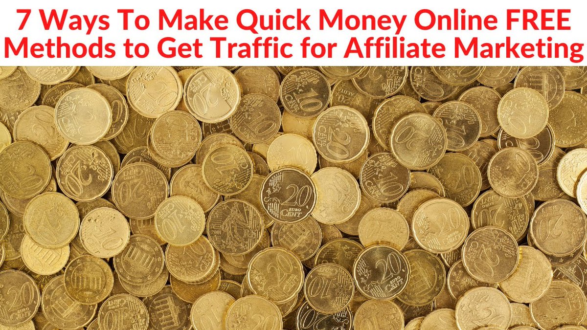 New upload - "7 Ways To Make Quick Money Online   FREE Methods to Get Traffic for Affiliate Marketing"

Watch Now: youtu.be/XdXGN_Ldbf0

(Posted via TubeBuddy.com)