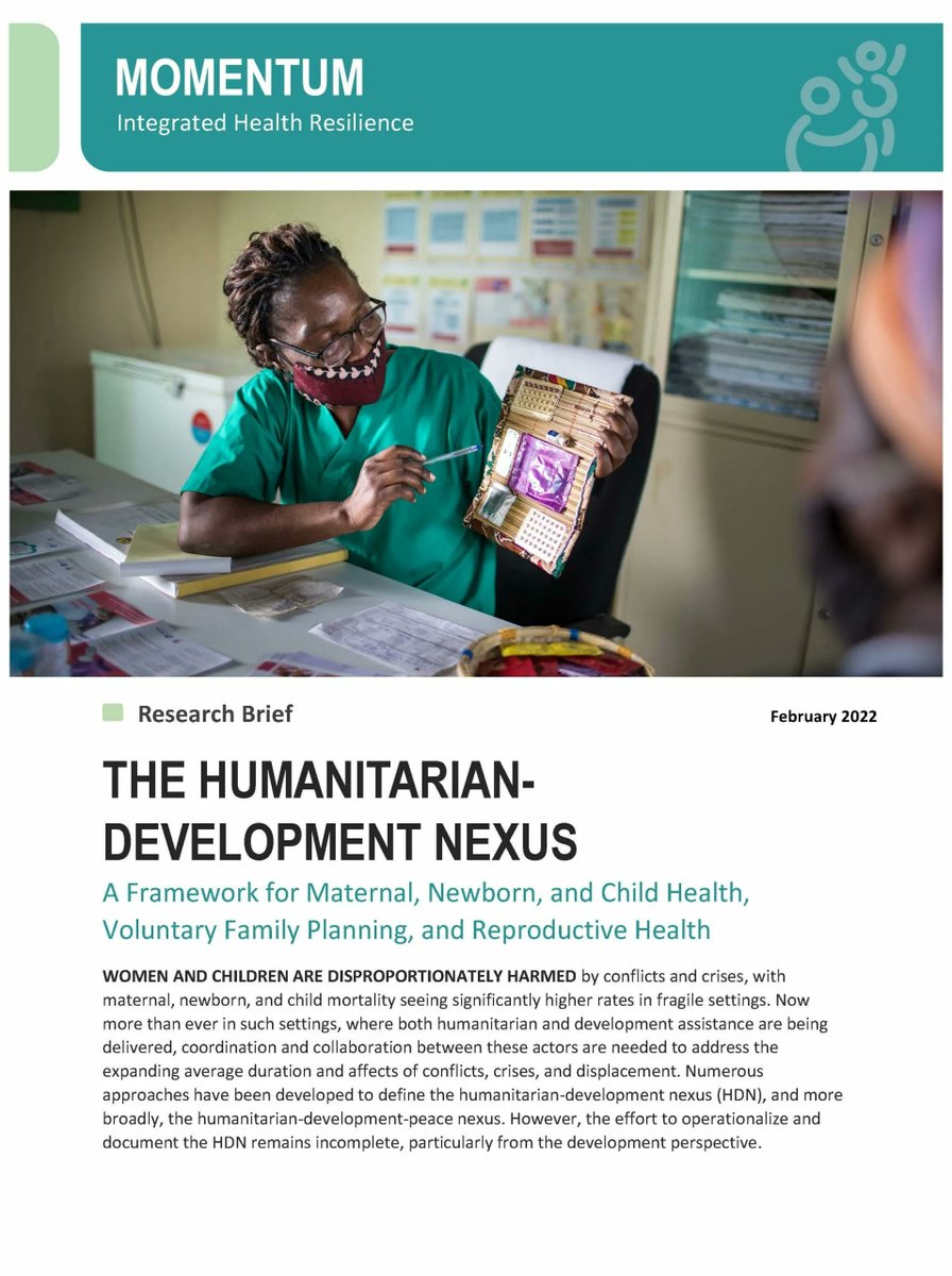 New resource: Conceptual framework to visualize health &amp; development programming in the humanitarian-development nexus. bit.ly/3hV1UAe