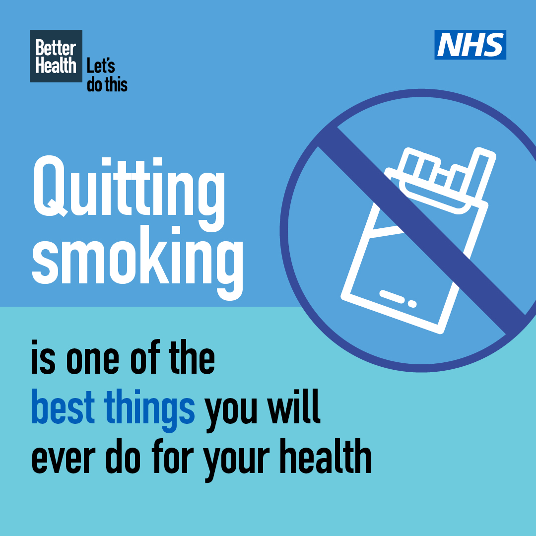 NHS England and NHS Improvement on Twitter "Quitting smoking is one of