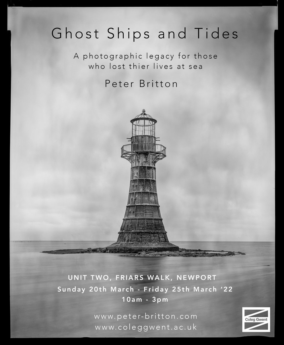 peter_britton_'s tweet photo. The exhibition is up and on! You can view ‘Ghost Ships and Tides’ from today until Friday in Unit Two, Friars Walk, Newport. @coleggwent @maria_retter @inside_the_out #photographyexhibition #exhibitionsouthwales #pirates #shipwreck #largeformatphotography https://t.co/SbpDKcS7jH
