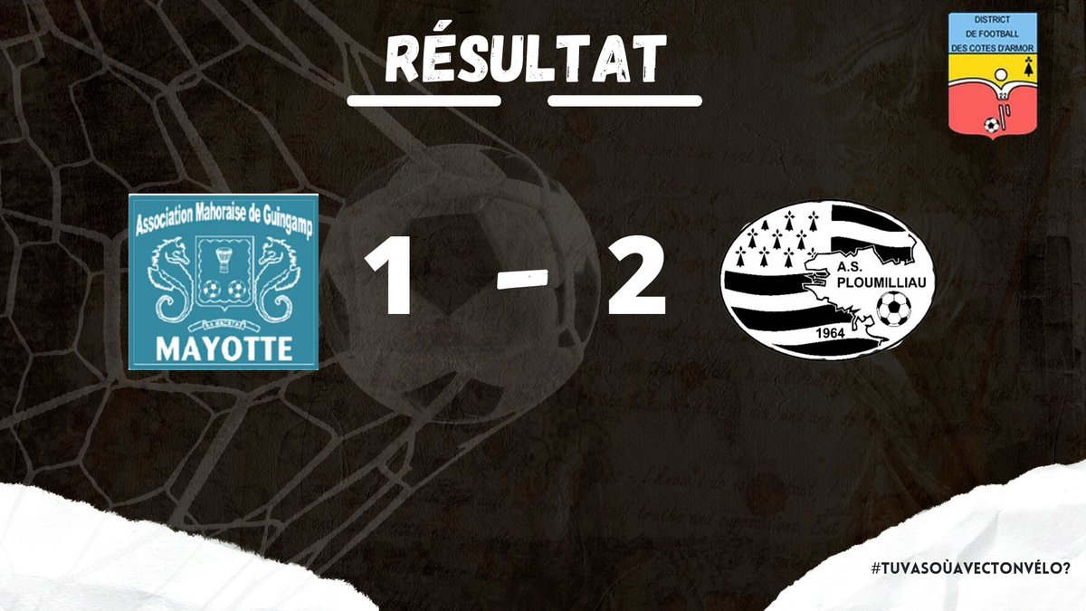 [Championnat D1] ⚽️

Victoire sur la petite des marges mais victoire importante 🔴⚪️

Buteurs 🎯 : 
- BRIAND 
- CALLEC

#Tuvasoùavectonvélo