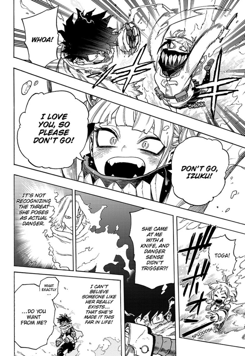 TheBrotherE's tweet photo. #MHA347
Shigaraki’s body is growing extra limbs for the sake of adapting to his overwhelming powers
Monoma cannot warp Deku to UA otherwise Shigaraki will use his Decay & kill everyone
Team UA has to fend Deku until he returns
Toga vs Deku
Toga wants Deku to be her boyfriend! https://t.co/qf5mti6m2w
