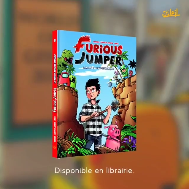 Elle est là !!!
Les amis c'est un truc de fou, je vous annonce officiellement la sortie de ma propre BD Furious Jumper !! 
Disponible dans toutes les librairies bien sûr 😉