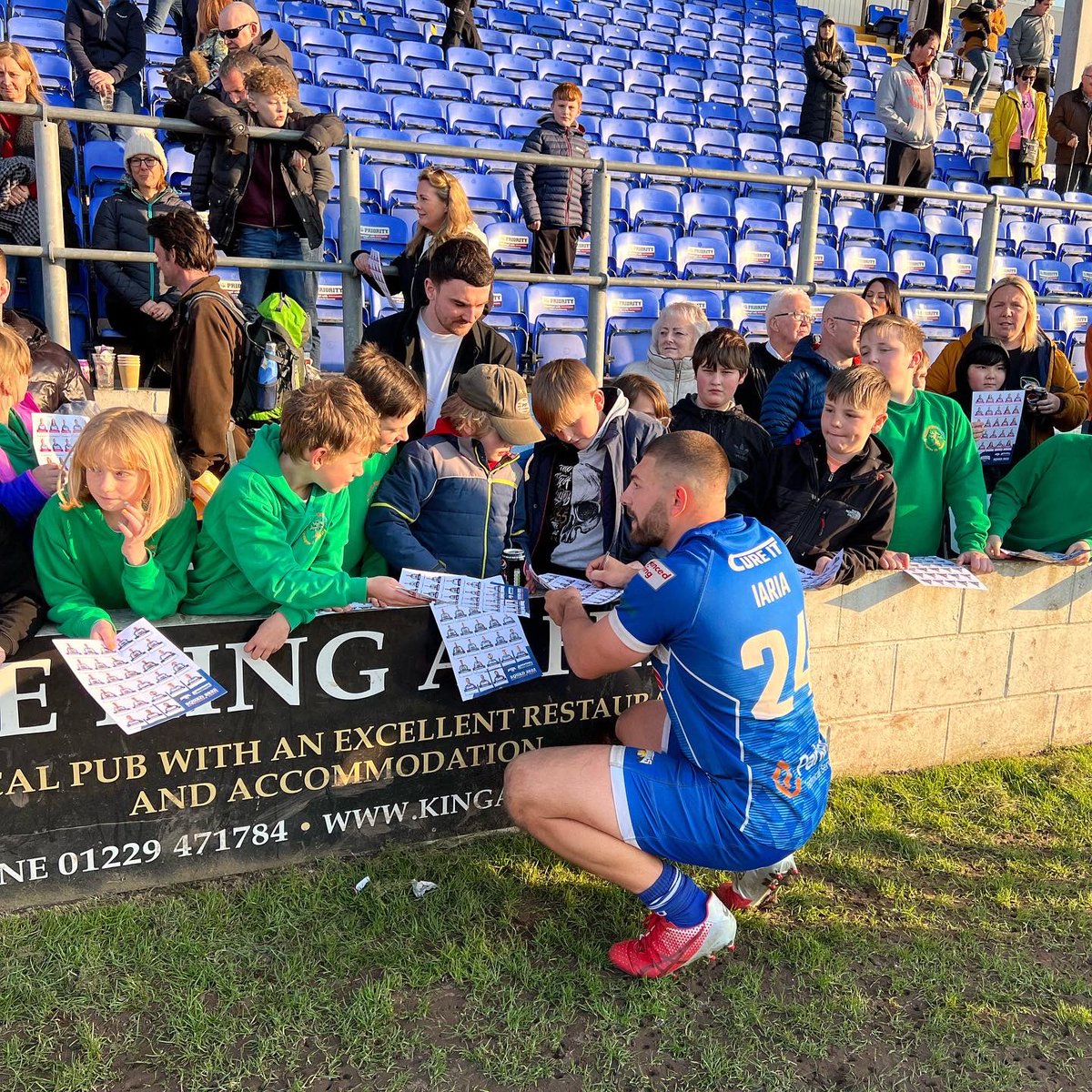 BarrowRaiders's tweet photo. This is what it’s really about, inspiring the next generation 💙 https://t.co/i3bKqE4oO1