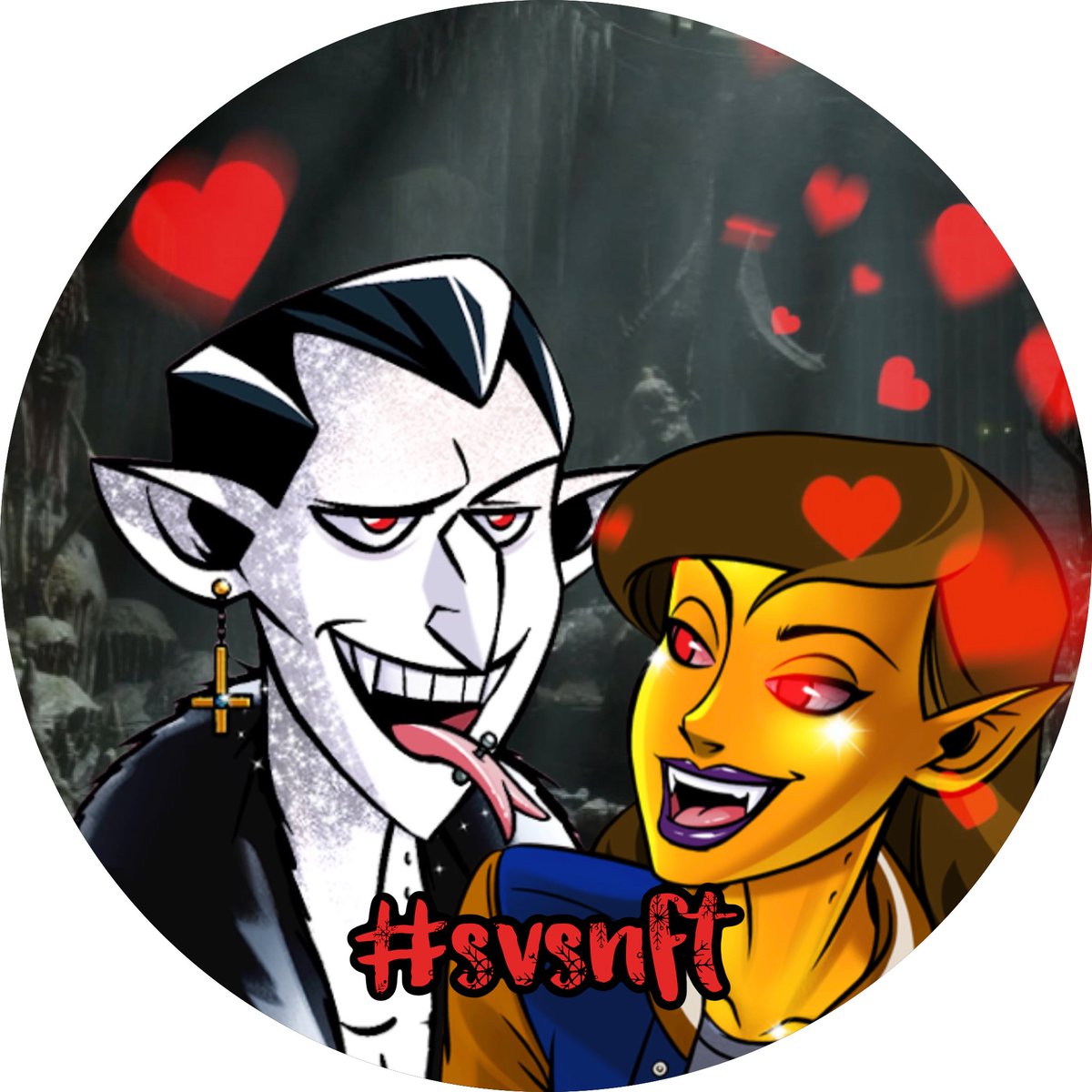 MbartonTweets's tweet photo. My latest @SVSNFT  Vampiress has no “perfect pair” luckily I just scooped up a wonderful Gen1 Vamp for her to snack on… #svsnft https://t.co/uOXIDwUbr5