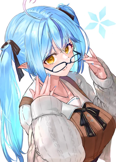 眼鏡なラミィちゃん( ˘ω˘ )
#LamyArt 