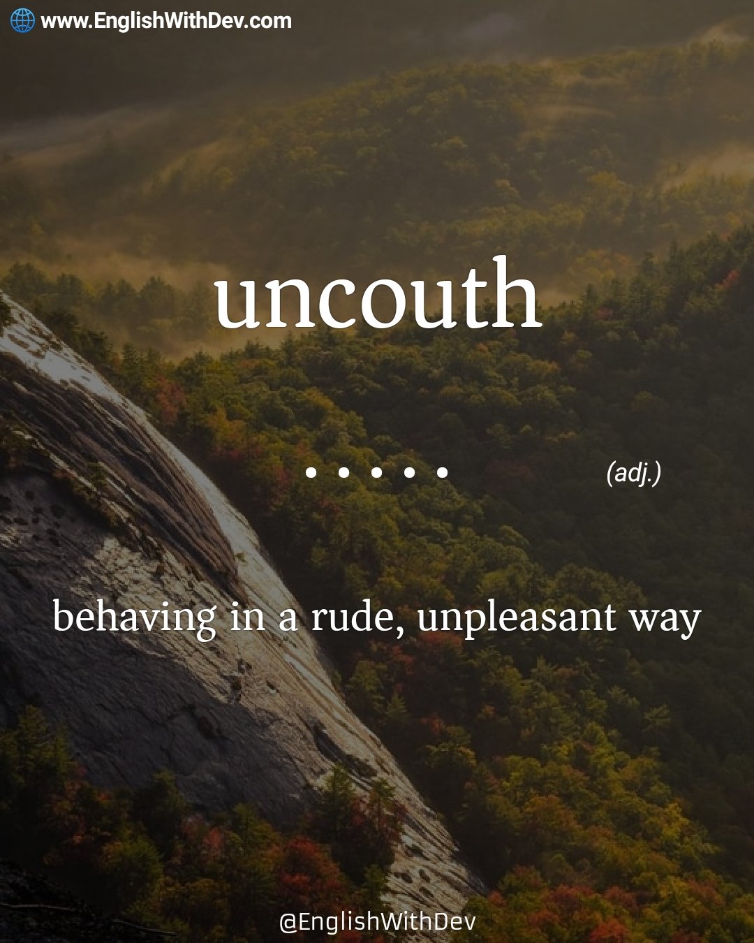 Uncouth meaning