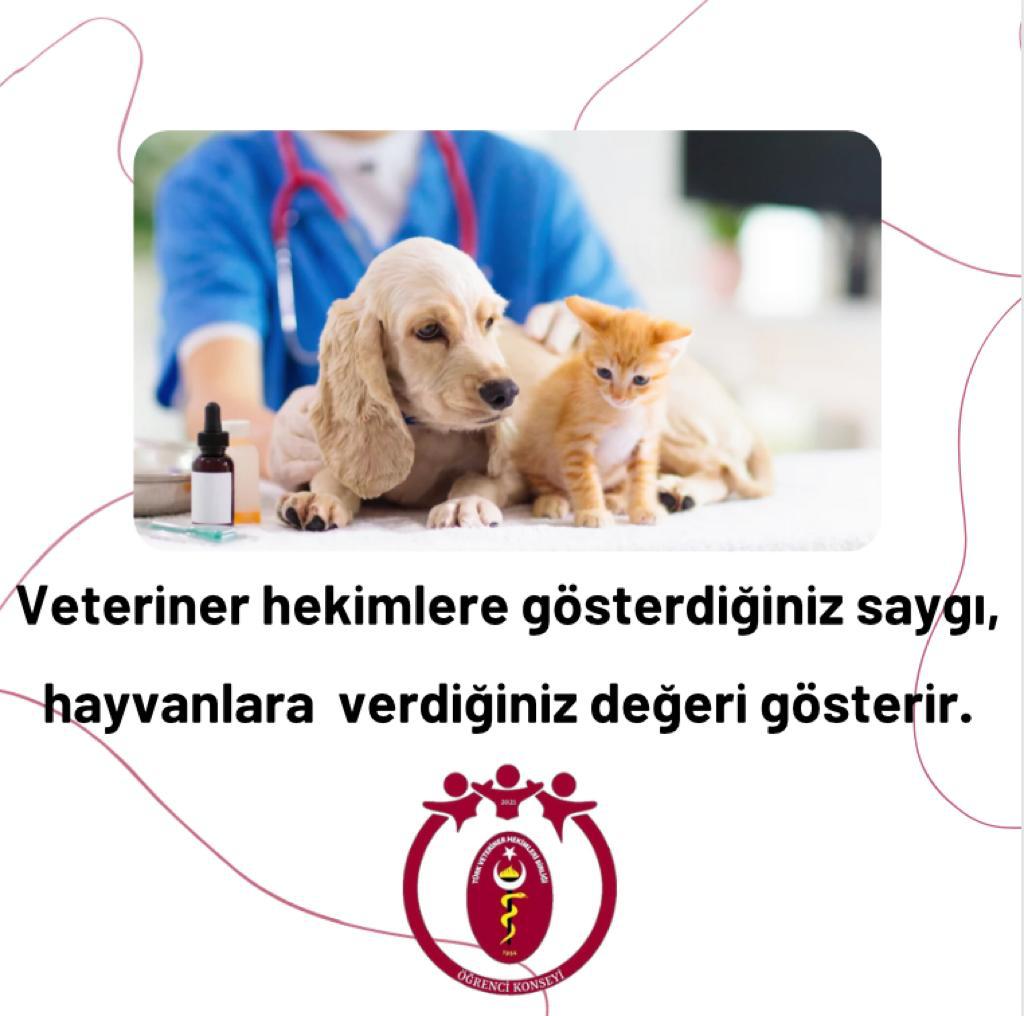 Veteriner hekimlerinize gösterdiğiniz saygı, hayvanlara verdiğiniz değeri gösterir.