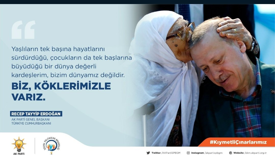 EHS_06's tweet photo. Biz köklerimizle Varız 👴👵
Dolayısıyla yaşlılarımıza sahip çıkmak aynı zamanda geleceğimize sahip çıkmaktır.
#KıymetliÇınarlarımız

@RTErdogan https://t.co/3Cf9BPblJC