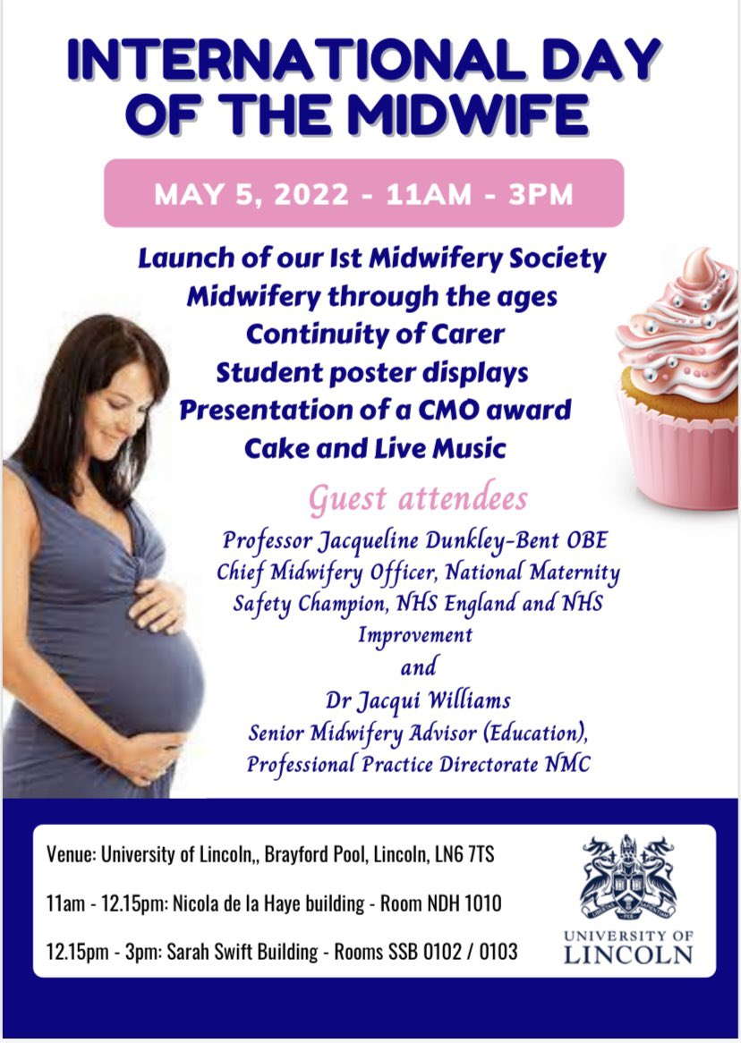 University of Lincoln Midwifery Society (@uolmidsoc) on Twitter photo We have a fantastic day planned here at <a href="/unilincoln/">University of Lincoln, UK</a> to celebrate #InternationalDayoftheMidewife with guests @TeamCMidO and Dr. Jacqui Williams. One and all welcome
#IDM2022 #wearelincoln #lincolnsu We have a fantastic day planned here at <a href="/unilincoln/">University of Lincoln, UK</a> to celebrate #InternationalDayoftheMidewife with guests @TeamCMidO and Dr. Jacqui Williams. One and all welcome
#IDM2022 #wearelincoln #lincolnsu