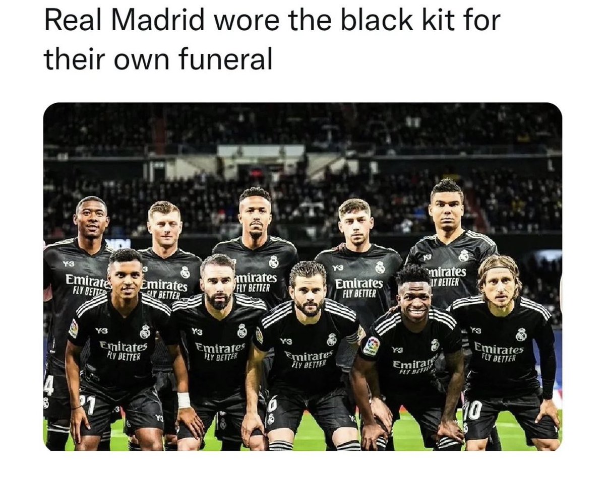 Jossy_swag's tweet photo. They knew what was coming for them, so they decide to wear black for their funeral #talkfcb #ESPN https://t.co/D2OdG6uhJK