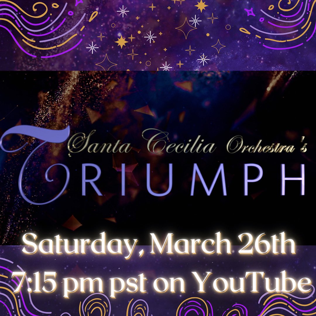 Next weekend join us for our new Orchestra Flashback, Triumph! 

Featuring Brahms Symphony No. 1 🎻🎶

Experience the Santa Cecilia Orchestra’s passionate performance from the comfort of your home.  

youtu.be/7kS1T18LE2M
