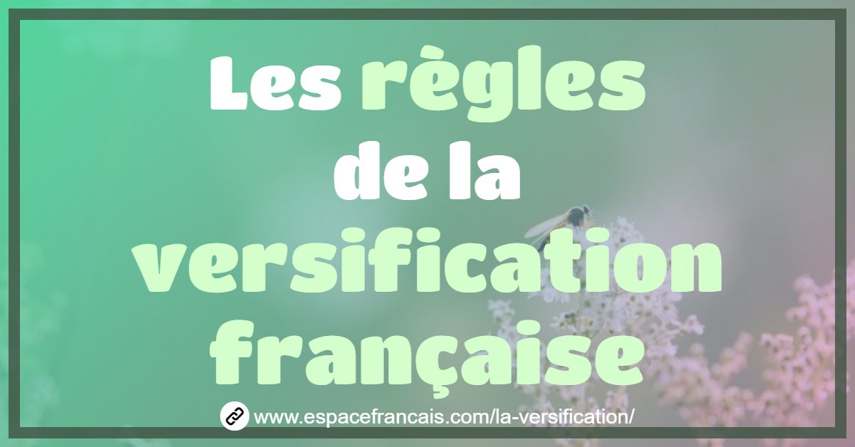EspaceFrancais's tweet photo. Poésie : Les règles de la versification
►https://t.co/LEe43DRDEJ
La versification est l’ensemble des règles et des techniques concernant l’écriture du poème...
#Collège #Lycée #Bac2022 #Brevet2022 #Littérature #Poésie #Versification #21mars https://t.co/BHcpLxvVML