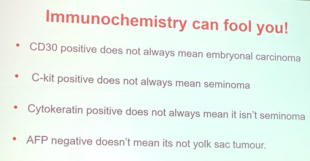drmehrarohit's tweet photo. Great presentation by @daniel_berney highlighting diagnostic &amp; immunohistochemistry pitfalls in #testiscancer #ihc #gupath @IntSocUropath @TheUSCAP #USCAP2022 https://t.co/EBP553hXdx