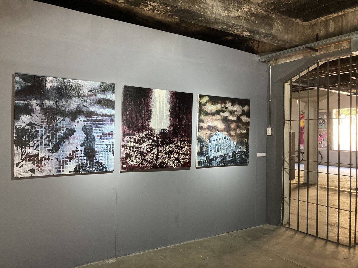 lazablach's tweet photo. En el Centro Cultural #PerreraArte en el parque De los Reyes. Exposición del artista Yuri Núñez. https://t.co/Vo5VaYF3Vp