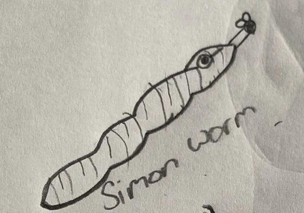 I love spending time in the garden #SimonTheNFT #SimonWorm #NFTs