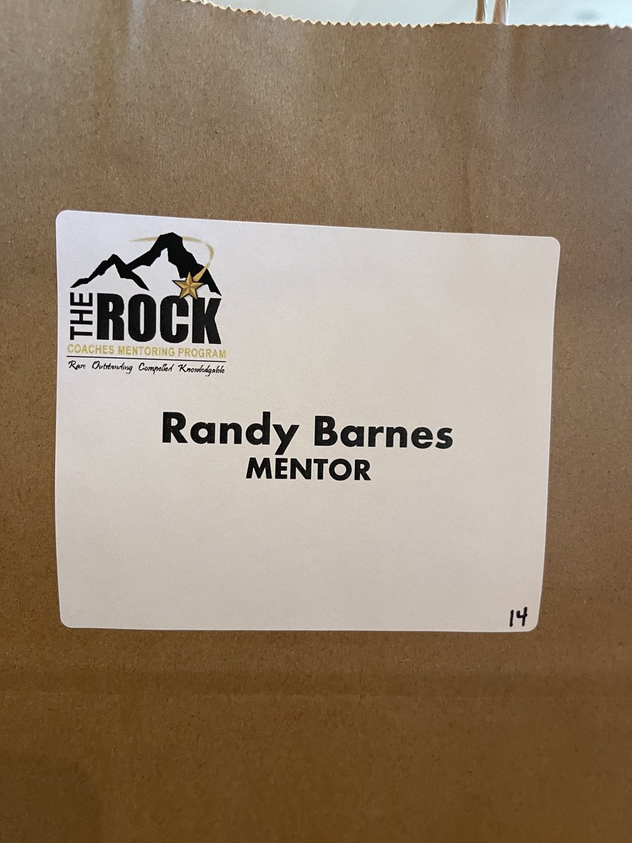 Honor to be selected as a ROCK MENTOR to our new young coaches. I am honored to be the mentor to Colt Collins of Princeton. I am honored! ⁦<a href="/THSCAcoaches/">THSCA</a>⁩