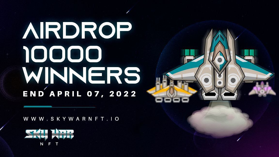 AirdropKingNews's tweet photo. New Airdrop: Sky War
Reward: 100 SWC Tokens
Distribution date:8 April, 2022

🔗Airdrop Link: https://t.co/6Fap0x7NLt

- Complete all tasks of the airdrop
- Submit your BSC wallet address
- For 10,000 Random Lucky participants

- The top 1,000 referrals will each get more rewards https://t.co/dMCTzuerzb