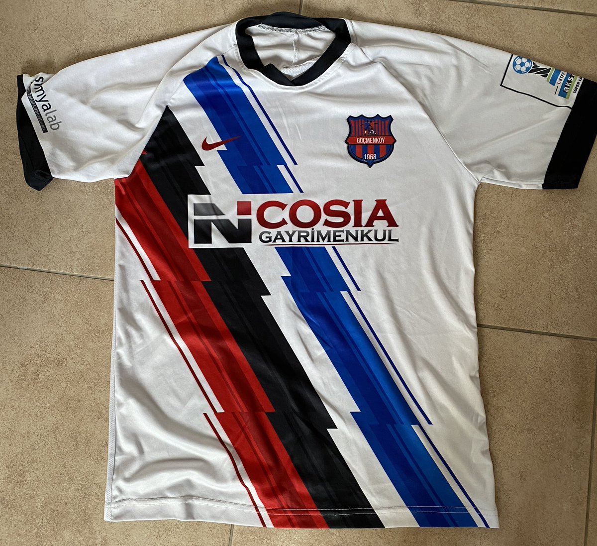 oldshirts's tweet photo. Love it when you watch a match in foreign land and then get your hand on a #matchworn #footballshirt #northcyprus #kfff https://t.co/pFMiIVxPga