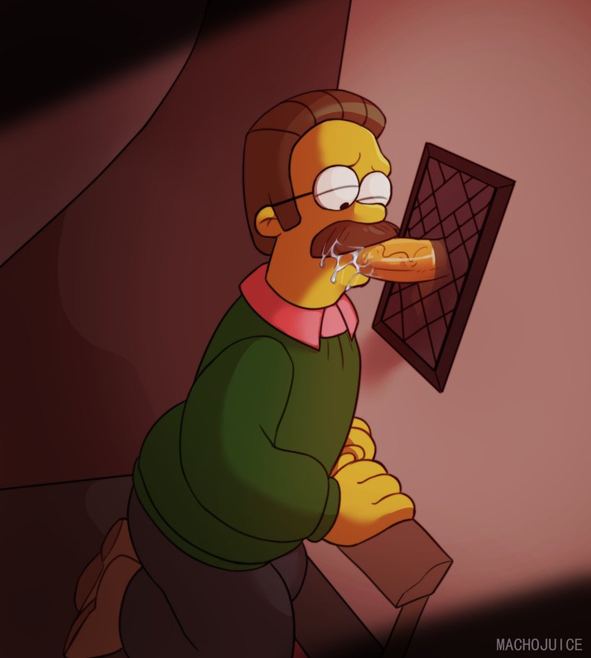 Gay Cartoon🔞 on X: Ned Flanders & Mr.Lovejoy Artist: machojuice  t.coWcdPMQW9yO  X