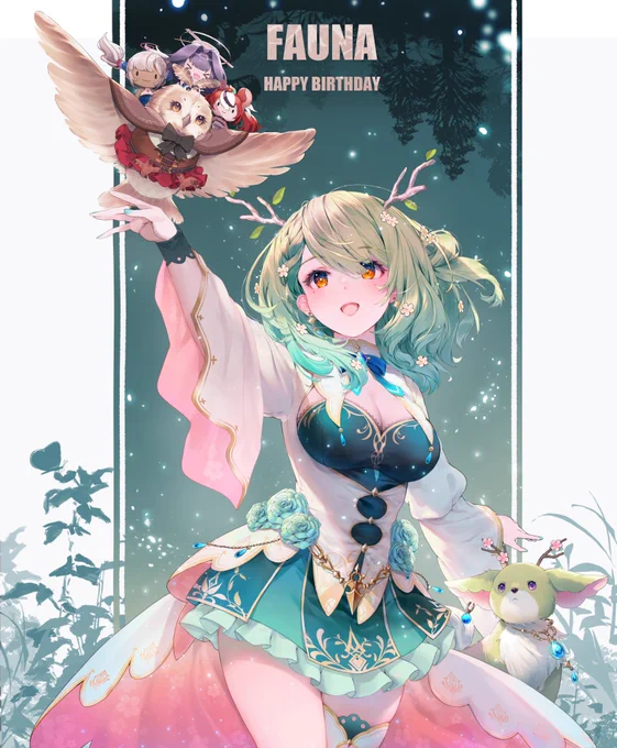 HBD Fauna!!!! 🥳🥳🥳🥳🥳  Wishing you happiness today, tomorrow, and always!  

Thank you for signing for me !! I will keep it well 😭😭

#FineFaunart  #Faunjoubi2022 