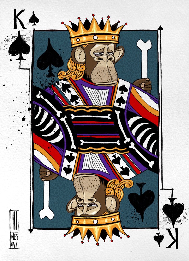 boredapedad's tweet photo. pumped to have picked up my ape i licensed for the @DegeneracyNFT project. thanks to @Dallassportnerd for the awesome friendship over the years and the seamless trade. i dig this project and can’t wait to hang with my poker buddies…amazing artwork as always @weshenryart https://t.co/YsceXpkvgb