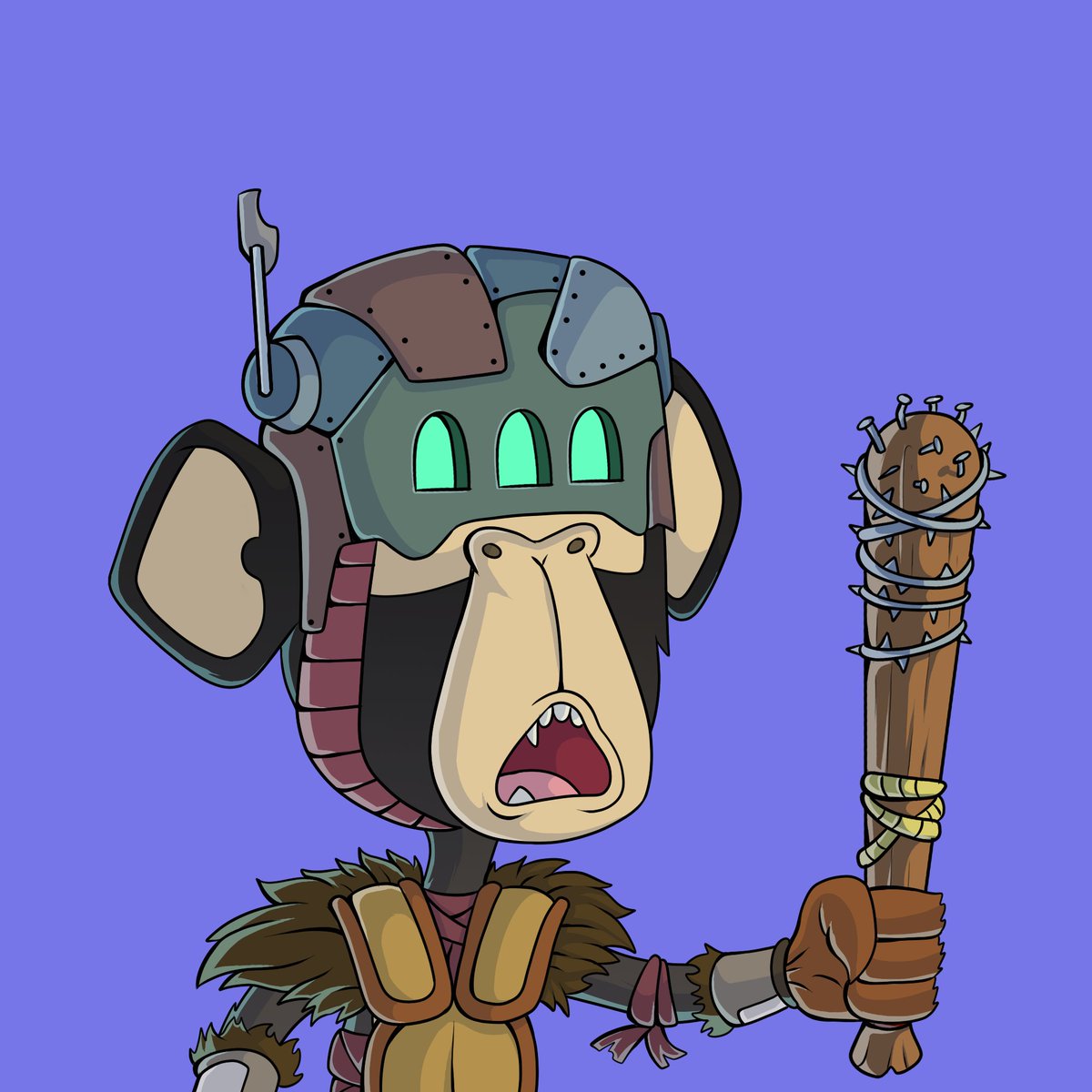 satanicgoateth's tweet photo. @JRNYcrypto @PlanetXOLO Stoked about pulling this shaman ape 🔥 https://t.co/u07PnABGBq