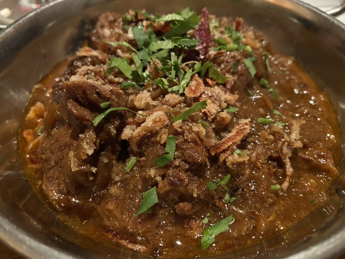 Superb return visit to @eastindiacafe on Thursday night in Cheltenham. Flawless tasting menu highlights included the lemon duck tikka, deconstructed samosa, pan-fried red mullet & the incredible railway lamb dish with Afghan pilaf & paratha 🇮🇳