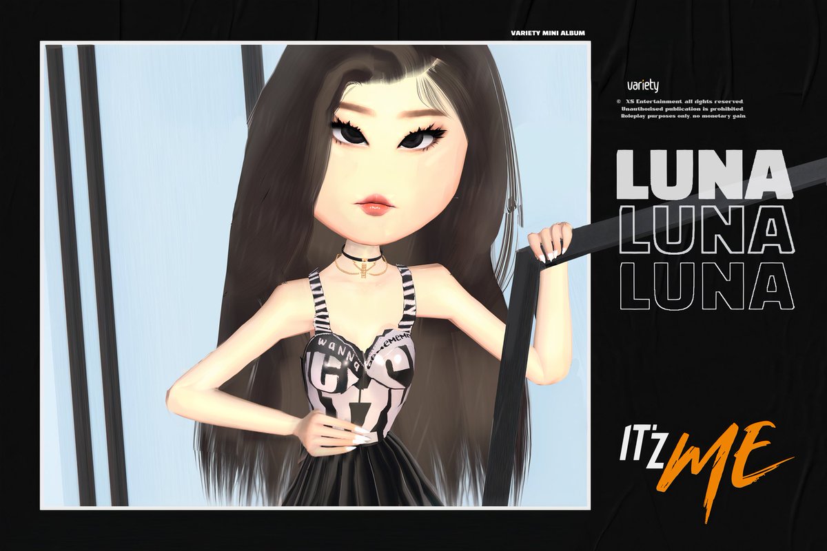 varietyrblx's tweet photo. VARIETY MEMBER TEASER #2 

Stage Name: Luna (루나)
Birth Name: Choi Jia (최지아)
Position: Main Vocalist, Sub Rapper
Birthday: July 21, 2000
Zodiac Sign: Cancer
Height: 162.3 cm (5 ft 3¾ in)
Weight: 43 kg (94 lbs) https://t.co/vs6RW1TJVC