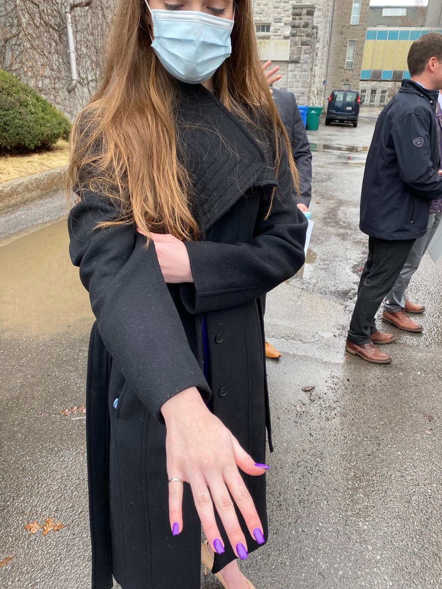 deadhead111's tweet photo. My oldest got her #IronRing today I could not be any prouder than I am right now #ThisIsWhatAnEngineerLooksLike https://t.co/YYLIfUSKvZ