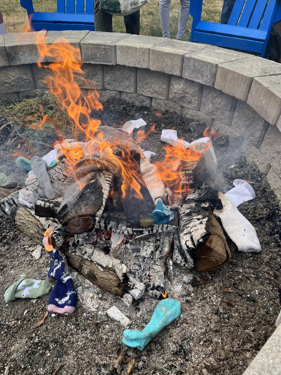 SWVatalaro's tweet photo. 8th Annual Vatalaro Sock Burning Party in the books! #maritimetradition #cmonspring 🧦🔥 https://t.co/lgOPyhCdef