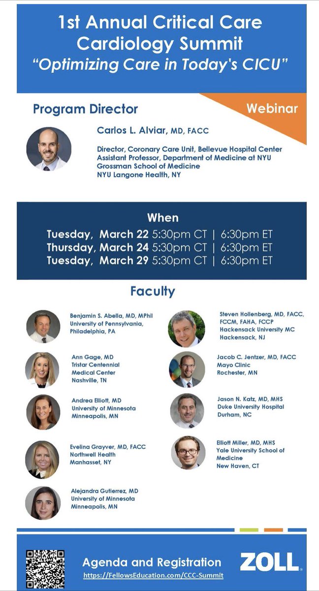 Really nice cardiac critical program, geared towards fellows. #ACCFIT @JasonKatzMD @SarahGorgis @FerrasDabbagh1 @iyadisseh @LAuroraMD @MichiganACC @KhandelwalMD @DrAmirKaki @agtruesdell @NavinKapur4 @preventfailure @PerwaizMeraj @ZOLLTherOx