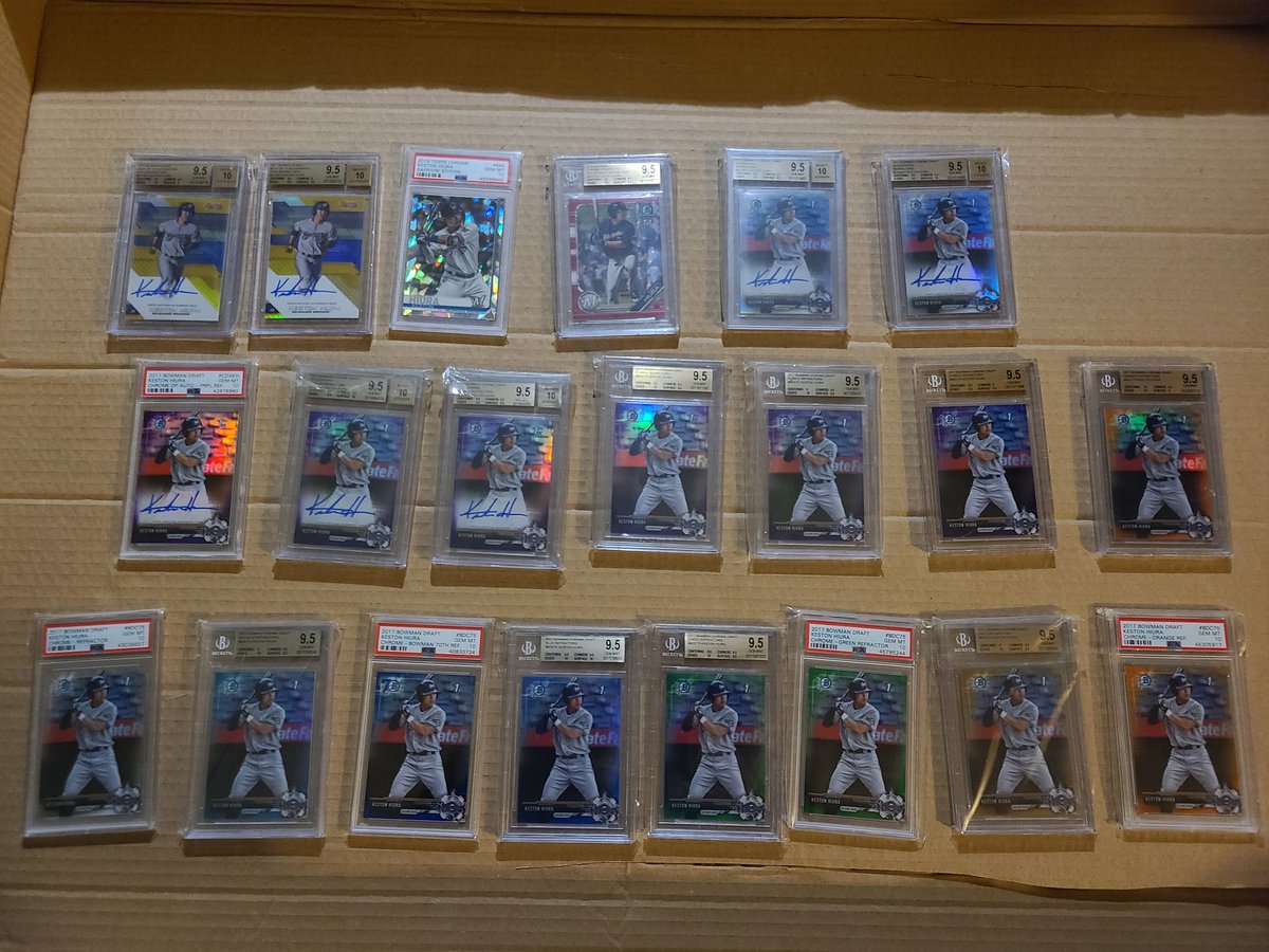 MrStuff's tweet photo. @CardPurchaser Keston Hiura. So underrated and forgotten. Struggled last year but was dealing with his moms cancer etc. Today in Spring Training, Solo HR, walk and run, 2 rbi single. 2 for 2 with 3 rbis and 2 runs. KESTDADDY is gonna be a force. Watch. #collect #Kestdaddy #ThisIsMyCrew https://t.co/hyYiLXI9cb