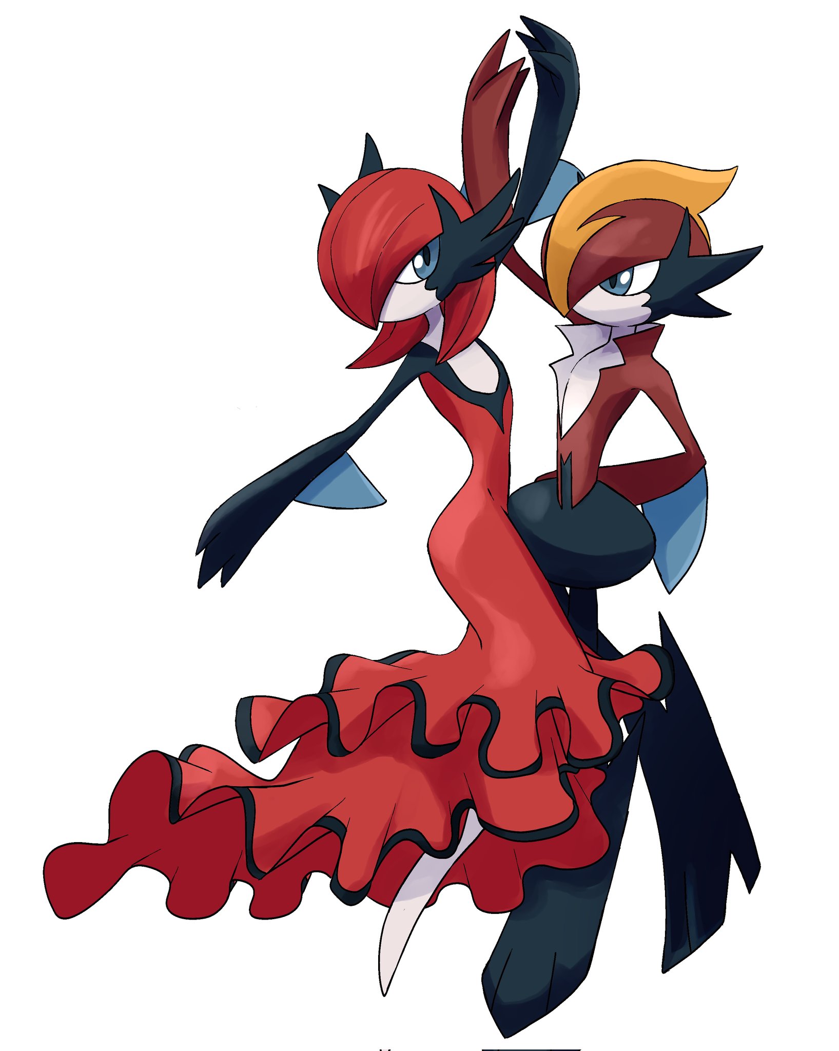 Mayday 🇵🇸  Ceruledge CEO on X: Gardevoir and Gallade, but in