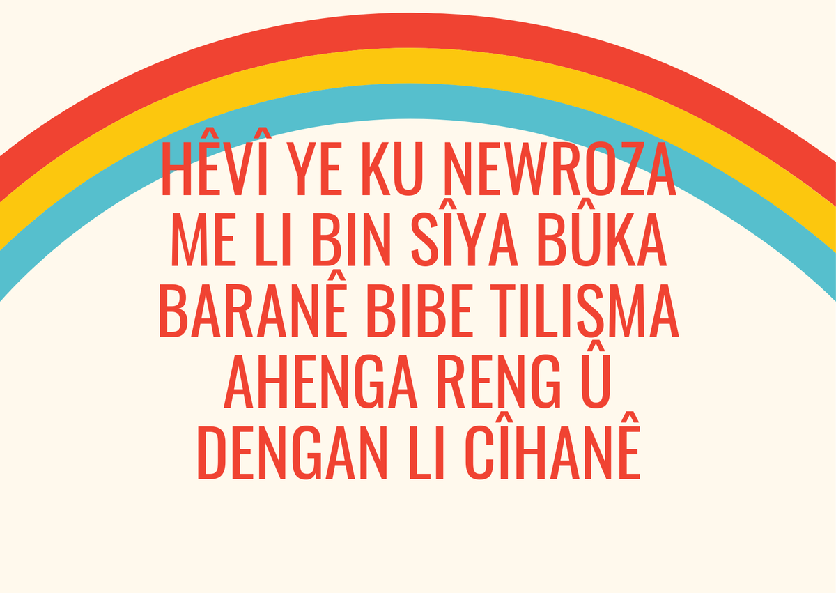 Hêvî ye ji bo sibarojê, silav e bo we...