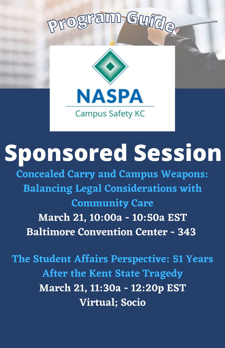 NASPA_CSVPKC's tweet photo. Don’t forget to check out our sponsored sessions! https://t.co/RREI3ekJ7c