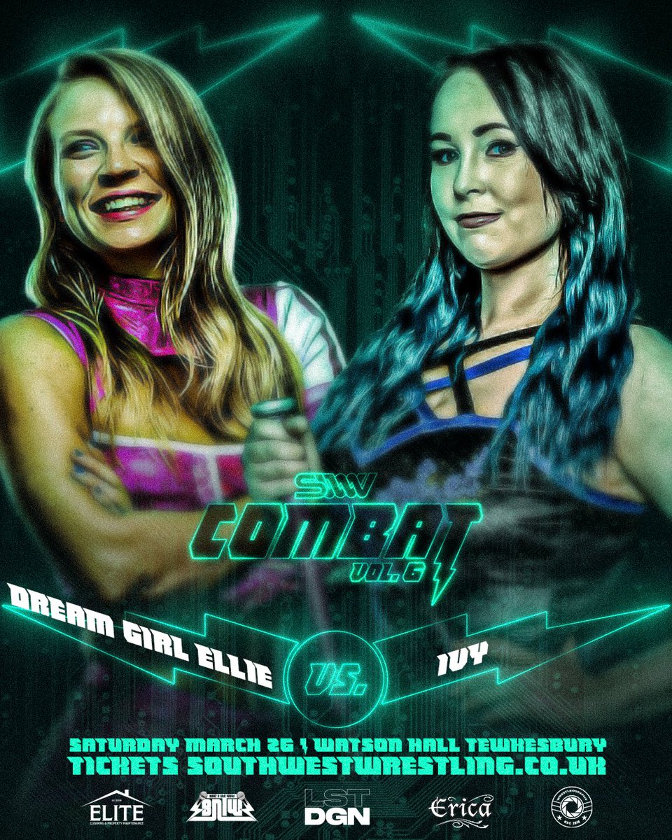 swwwrestling's tweet photo. THIS SATURDAY | Watson Hall Tewkesbury | COMBAT Vol. 6

@This_is_ellie__ Vs. @Ivy_Wrestler 

🎟 https://t.co/VHBE9AengU

#SWW #COMBAT #Vol6 #Tewkesbury #Wrestling https://t.co/4kkuDBCuq0