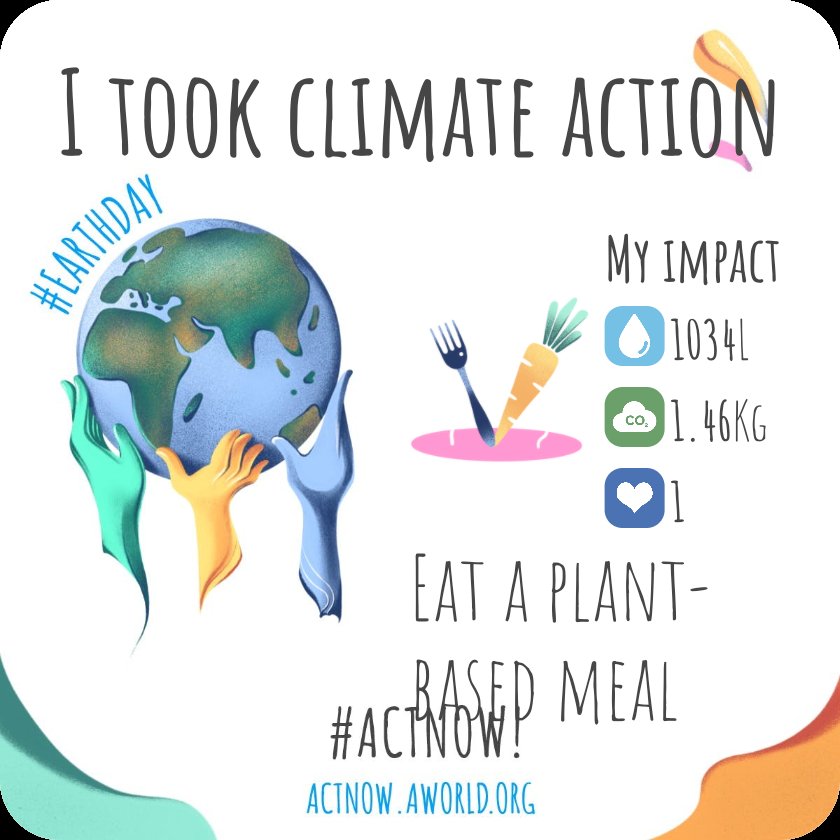 I took climate action today. Y'all should try this! sharing.aworld.org/en/u/tasialekw… #actnow