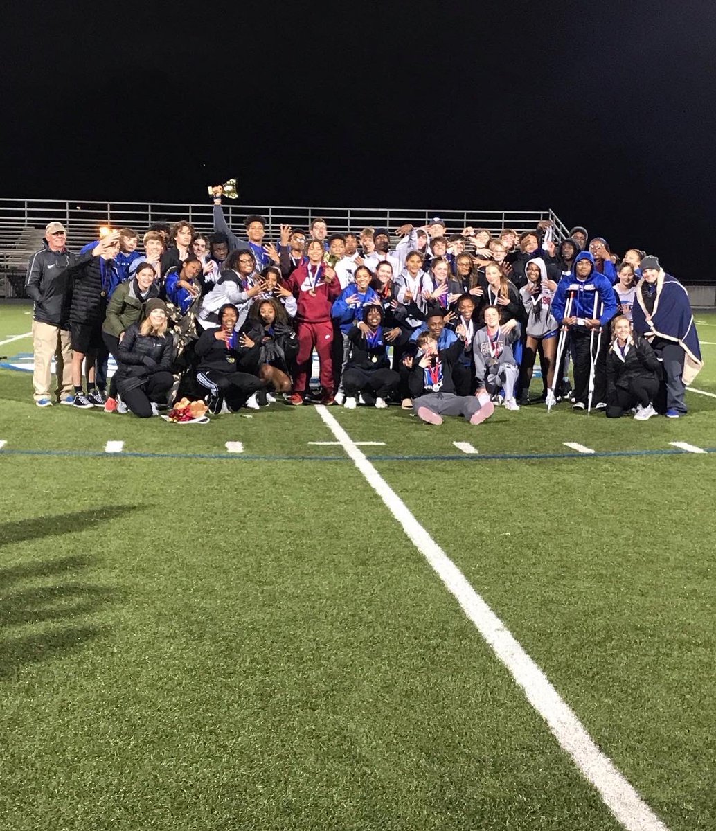 sethmilesking's tweet photo. 🏆Bonner Relays Champions🏆

This meet is always one of my favorites of the year. It's the first meet of a long season. It's a home meet on our own track. It's completely about the team. There are no individual medals at this meet. You can only go as far as your team carries you. https://t.co/DSrAy5uRyG