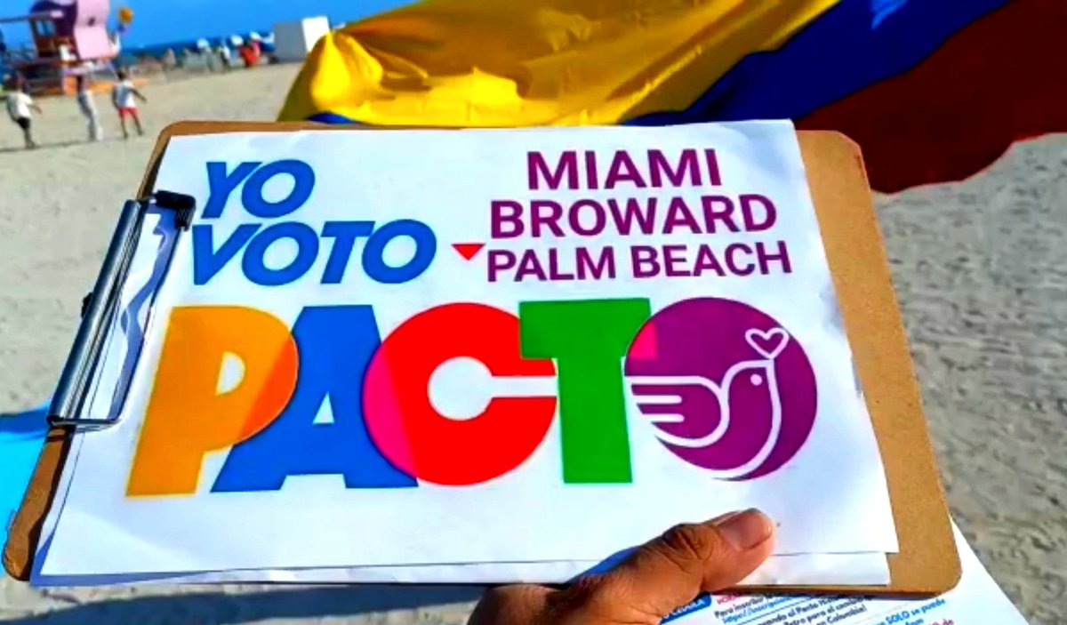 ProgresistasMIA's tweet photo. En Miami, Broward y PalmBeach animando a la Colombianidad a votar x el #PactoHistorico, en playas y negocios Colombianos!
⚠️Tenemos 10 dias para registrar la cedula⚠️
Llamanos 754-200-3498
#Elecciones2022 #PetroPresidente #MiamiHumana
@petrogustavo @GustavoBolivar @CarlosNValnera https://t.co/QOVwIMkw07