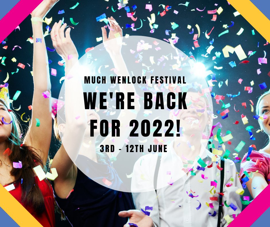 MuchWenlockfest's tweet photo. Hello, it's been a while👋
If you haven't heard yet, we're thrilled to tell you that the Much Wenlock Festival is back for 2022... and it's going to be better than ever!

🎟️ Tickets are on sale now at www.muchwenlockfestival..co.uk https://t.co/ryaXPIjlIu