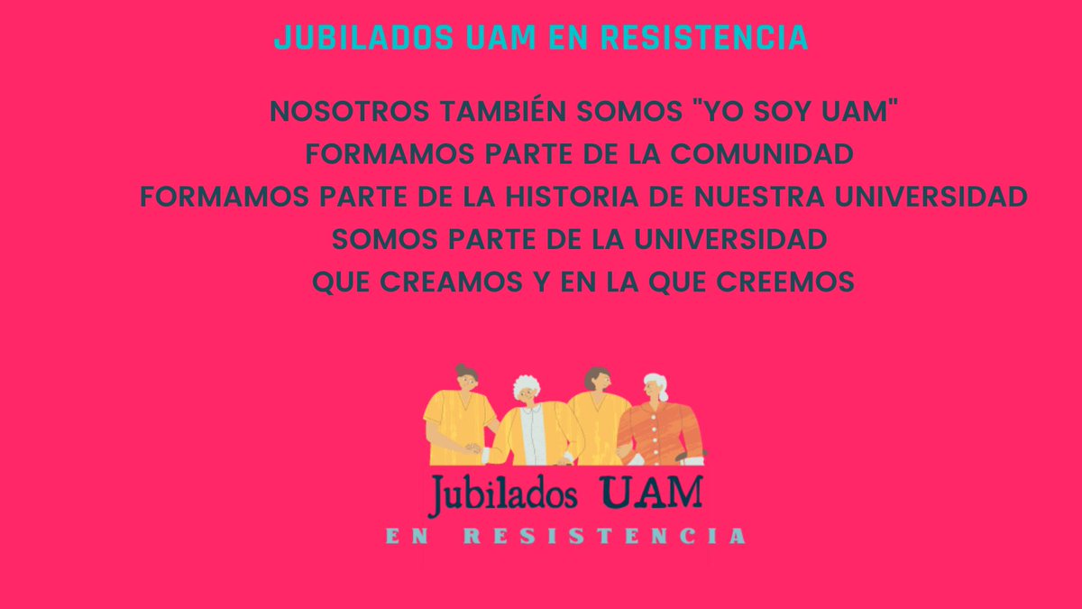jubiladosuam's tweet photo. Amamos a @Yo_SoyUAM, ayudamos a formarla y le dedicamos nuestra vida. La amamos porque es una universidad de altos valores sociales, pero #RectorUAM demuestra no estar a la par de esos valores y elije dilaciones e irrespeto en lugar de regresar nuestra jubilación complementraria https://t.co/BgBm8aSnY2