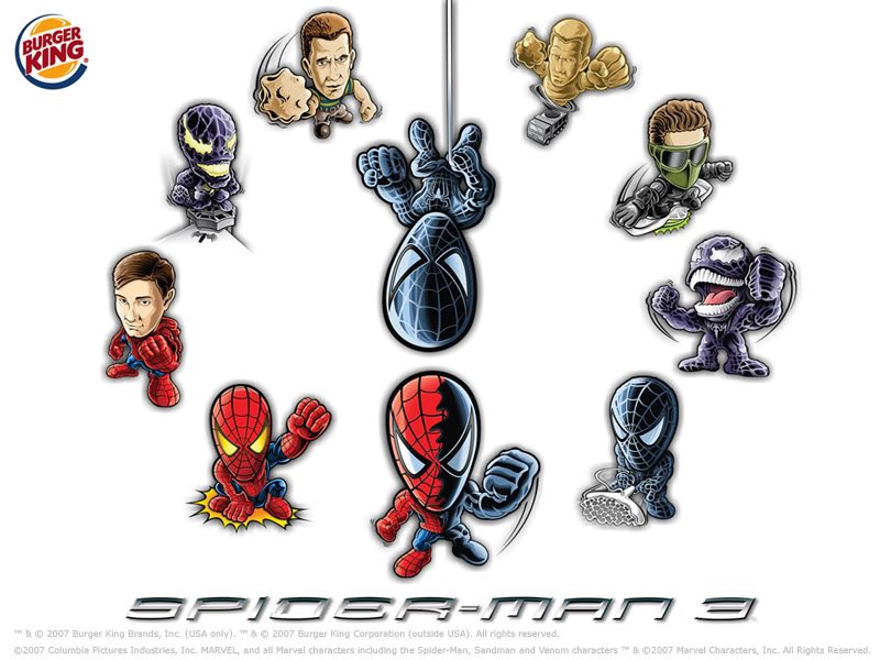 RT @REAL_EARTH_9811: Spider-Man 3 (2007) Burger King toys https://t.co/3rIJogyzSp