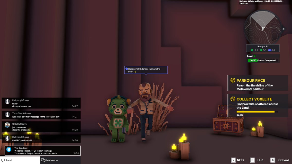 Badassinc69's tweet photo. @TheSandboxGame I just participated in the daily #SandboxAlphaS2Contest for a chance to earn up to 1,000 $SAND! Starting March 18 - Find The Good Luck Bear. Check out my screenshot below!
👇 #SandboxAlphaS2 https://t.co/Wt6f6Sw1KG