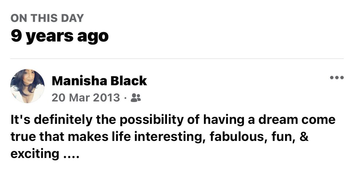 Manishablack's tweet photo. When #facebook reminds you of #posts you made 9 year ago today!! so #profound https://t.co/8bLYCNk68z