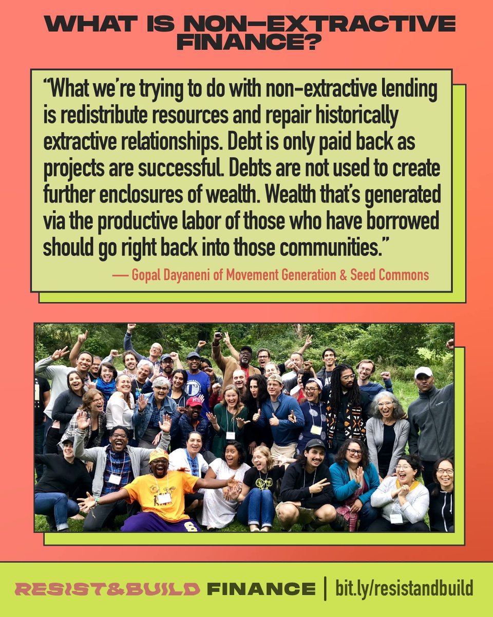 Wondering what the heck non-extractive financing is? Catch the recording of this 101 session with NEC members @coopbuffalo &amp; @seedcommons 💸 ⛓ 💥 

🎥 bit.ly/3N6qBYT