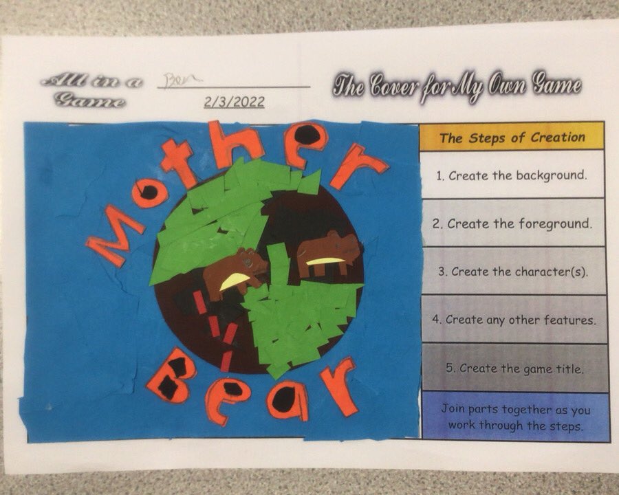 islwynsrb's tweet photo. Sirhowy are wrapping up the ‘All in a Game’ topic. This week we made our own board games and tested them with our friends. We also completed the collages of our computer game covers. #creativityiskey #variedlearning https://t.co/PNl6gXnSR2