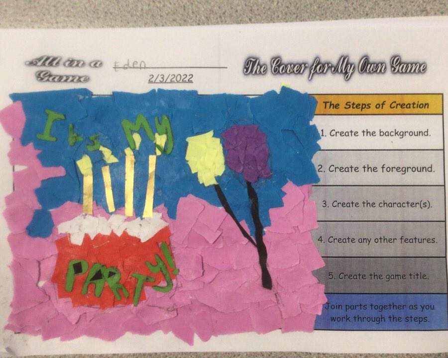 islwynsrb's tweet photo. Sirhowy are wrapping up the ‘All in a Game’ topic. This week we made our own board games and tested them with our friends. We also completed the collages of our computer game covers. #creativityiskey #variedlearning https://t.co/PNl6gXnSR2