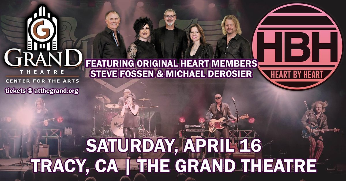 We’ve got a show coming up Saturday, April 16 <a href="/atthegrand/">Grand Theatre</a> in Tracy, CA!
Tix: atthegrand.org/events/heart-b…