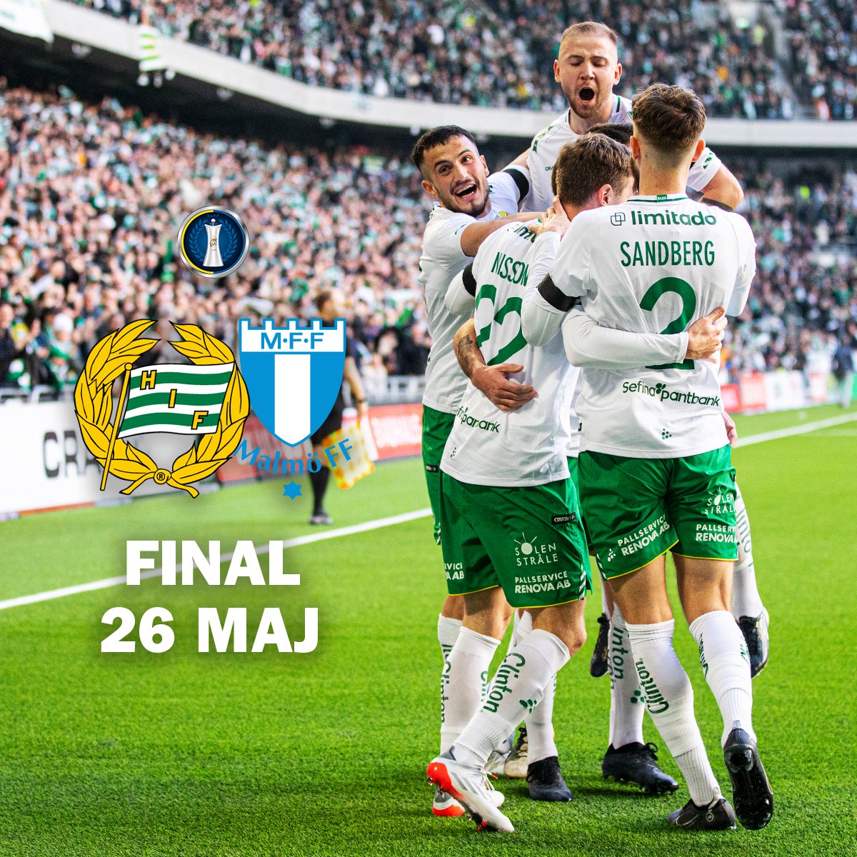 hammarbyfotboll's tweet photo. 🗓️ Visst ringade ni in torsdag den 26 maj i kalendern? Då tar sig nämligen regerande cupmästarna an Malmö FF i finalen på hemmaplan. Avsparkstid fastställs senare.

#Bajen https://t.co/UYidBqCZMF